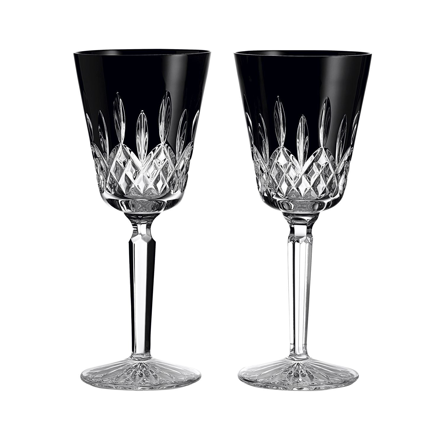 Waterford Lismore Black Martini Glasses, Set of 2