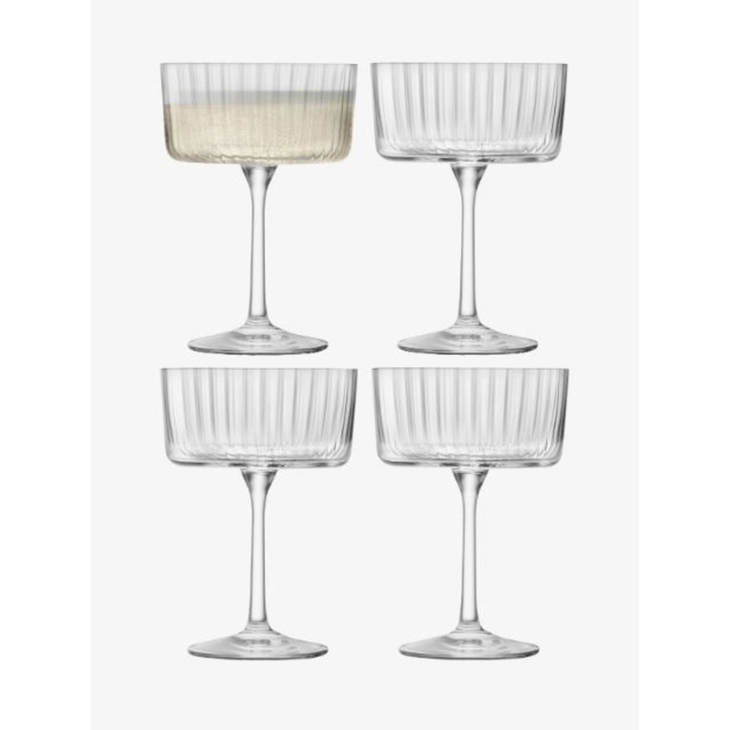 LSA Gio Line Wine Glass, Set of 4 - Clear