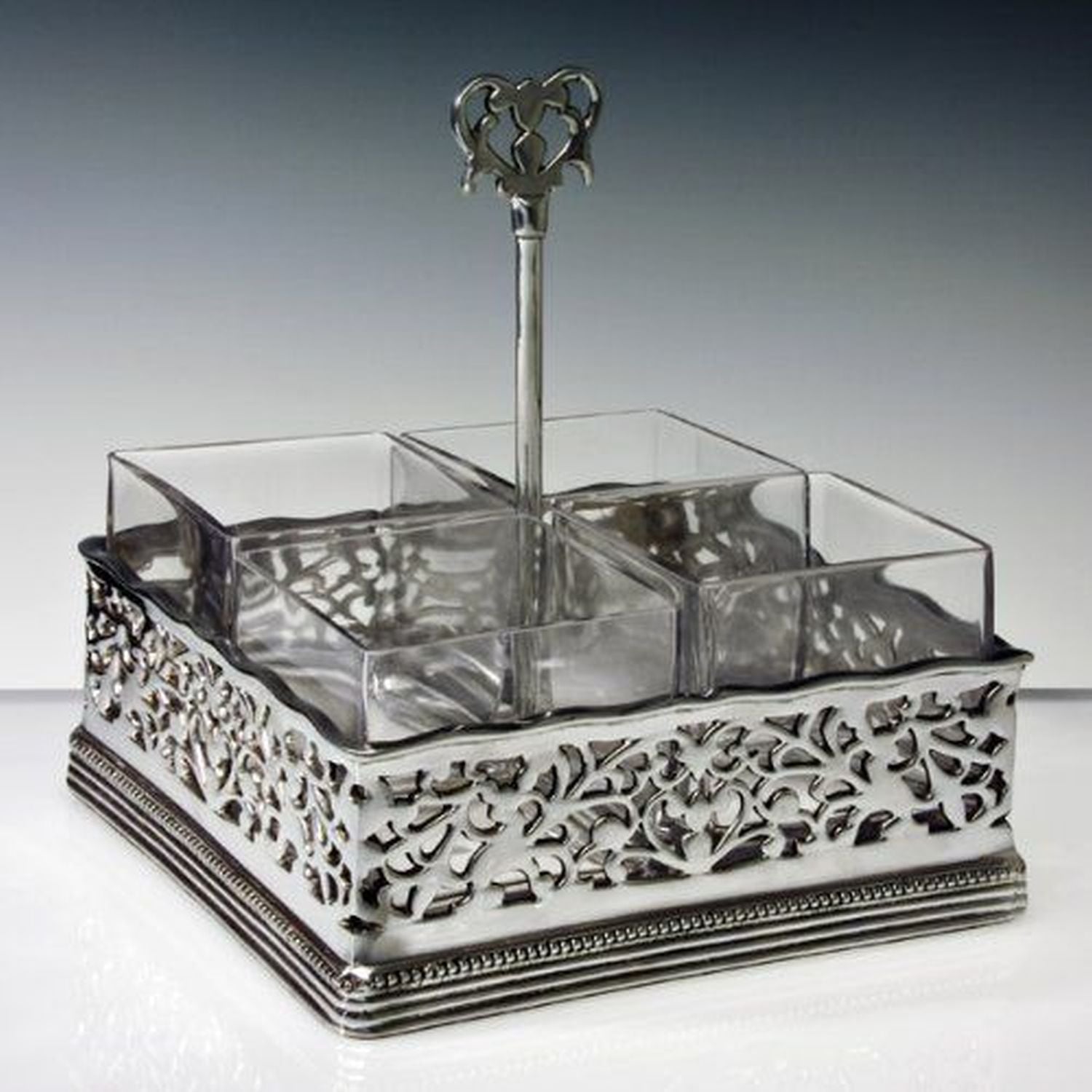 Godinger Open Work Flatware Holder