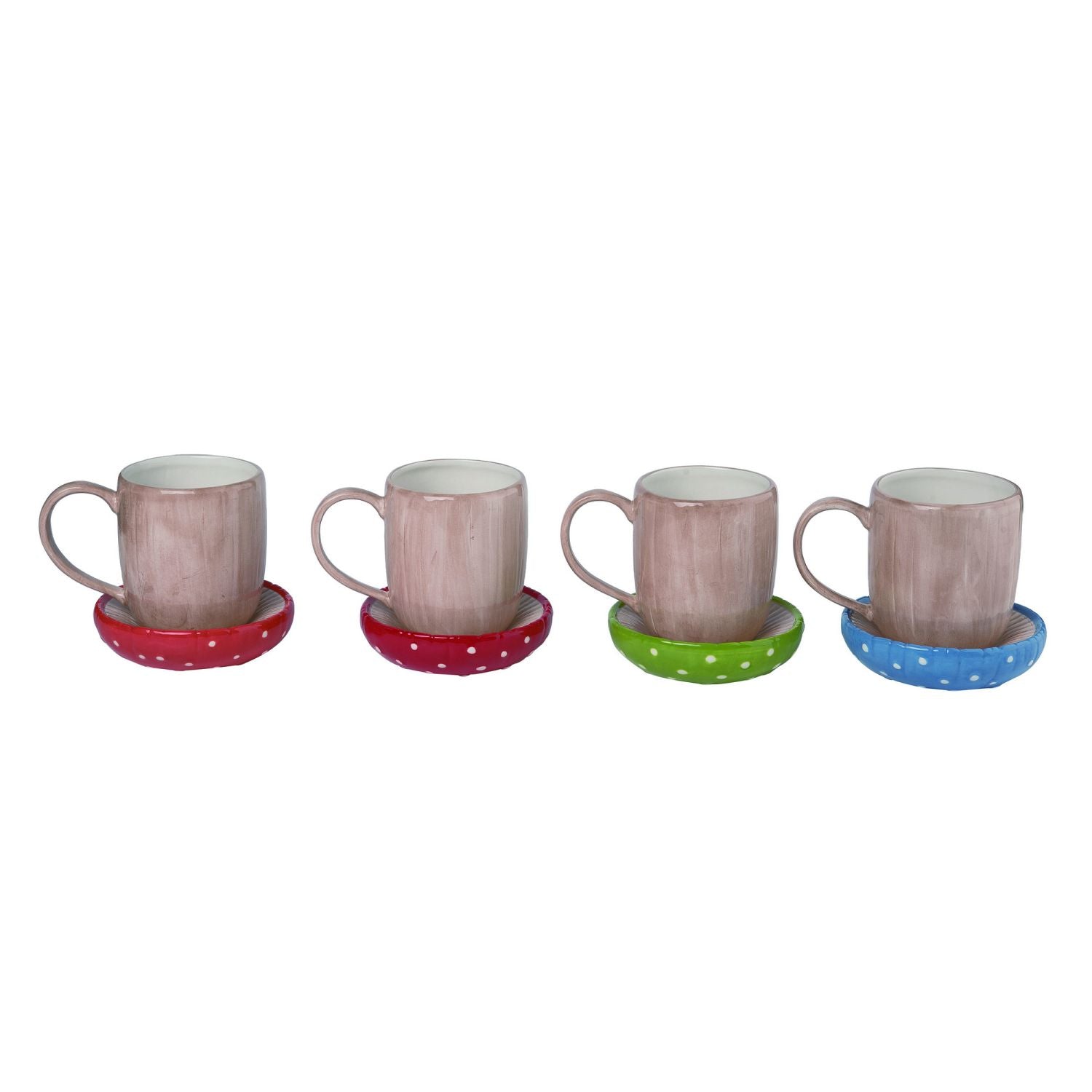 Ceramic Mushroom Mug (set of 4)