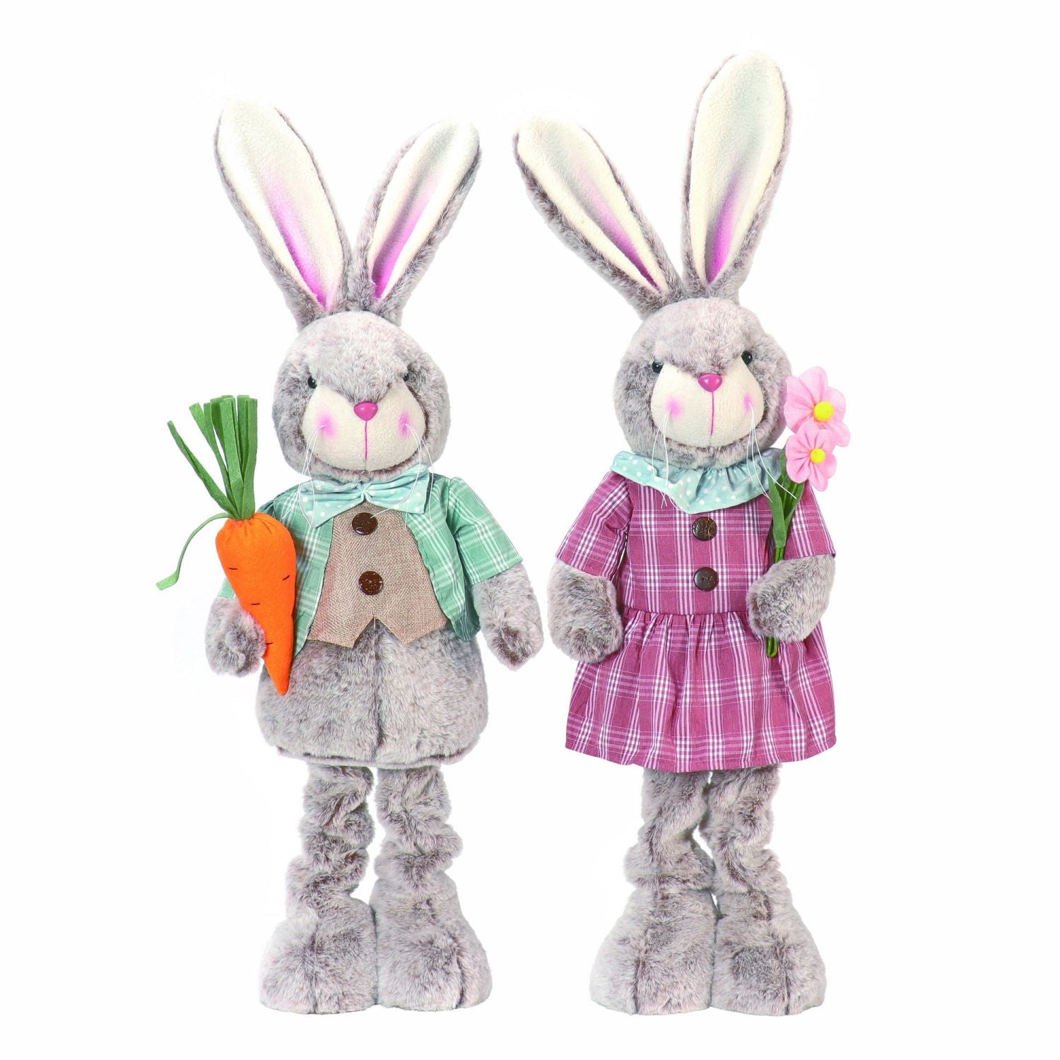 Rabbit Figurines - Set/2 Assorted