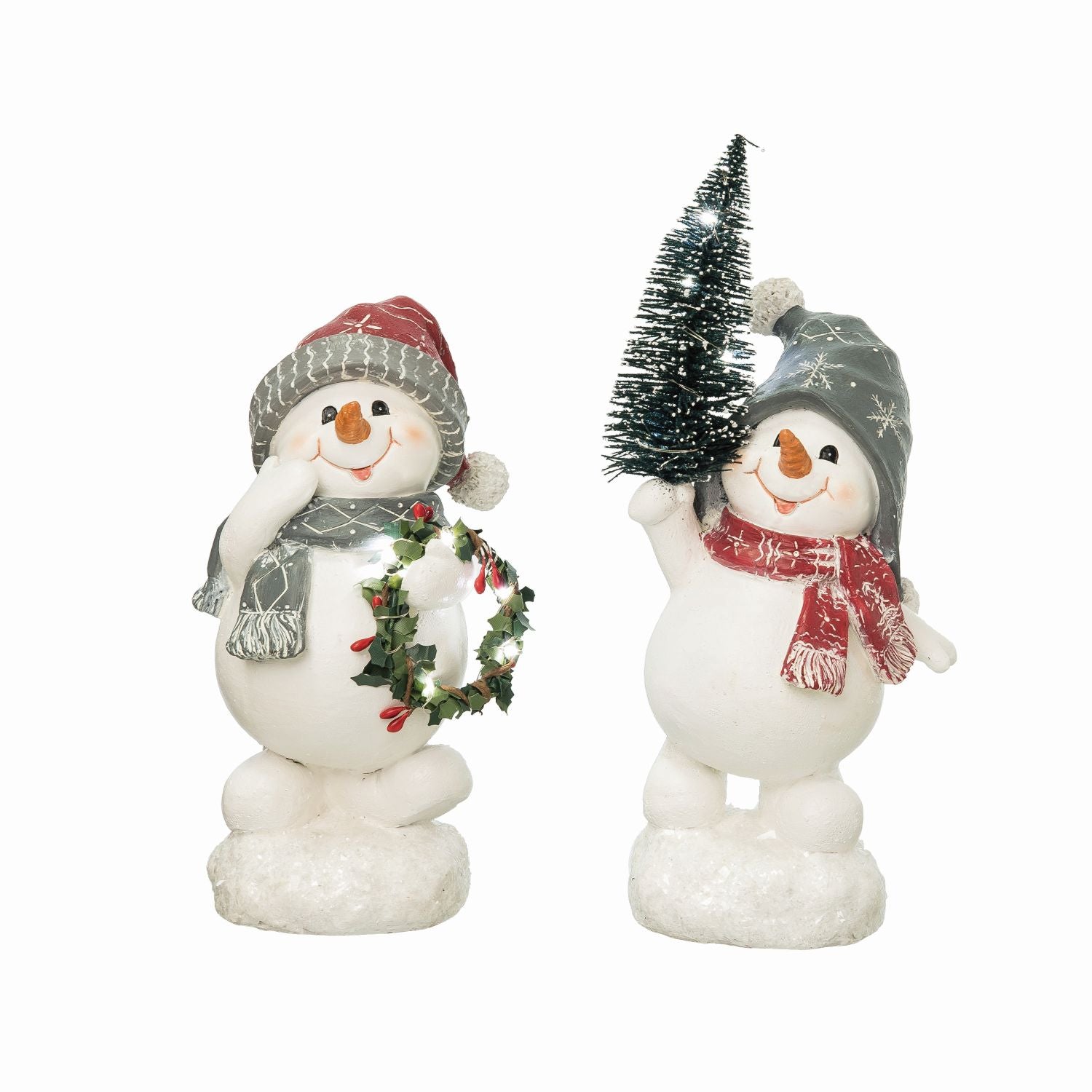 Christmas Snowman Figurine Resin Snowman Miniature Mini Snowman Figurine