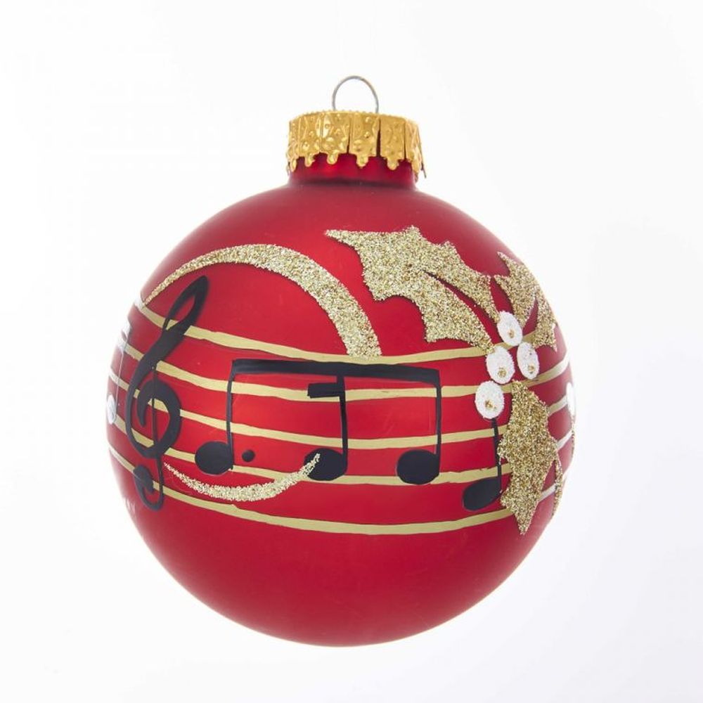 6 Red Matte Ball Ornament