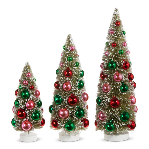 Raz Imports 2023 Charming Holiday 18 Iridescent Glass Tree Red