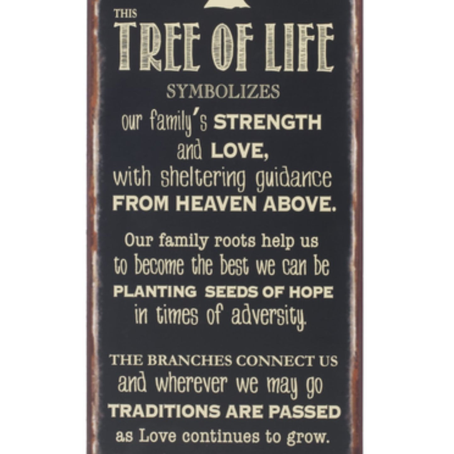 Ganz Plaque - Tree Of Life