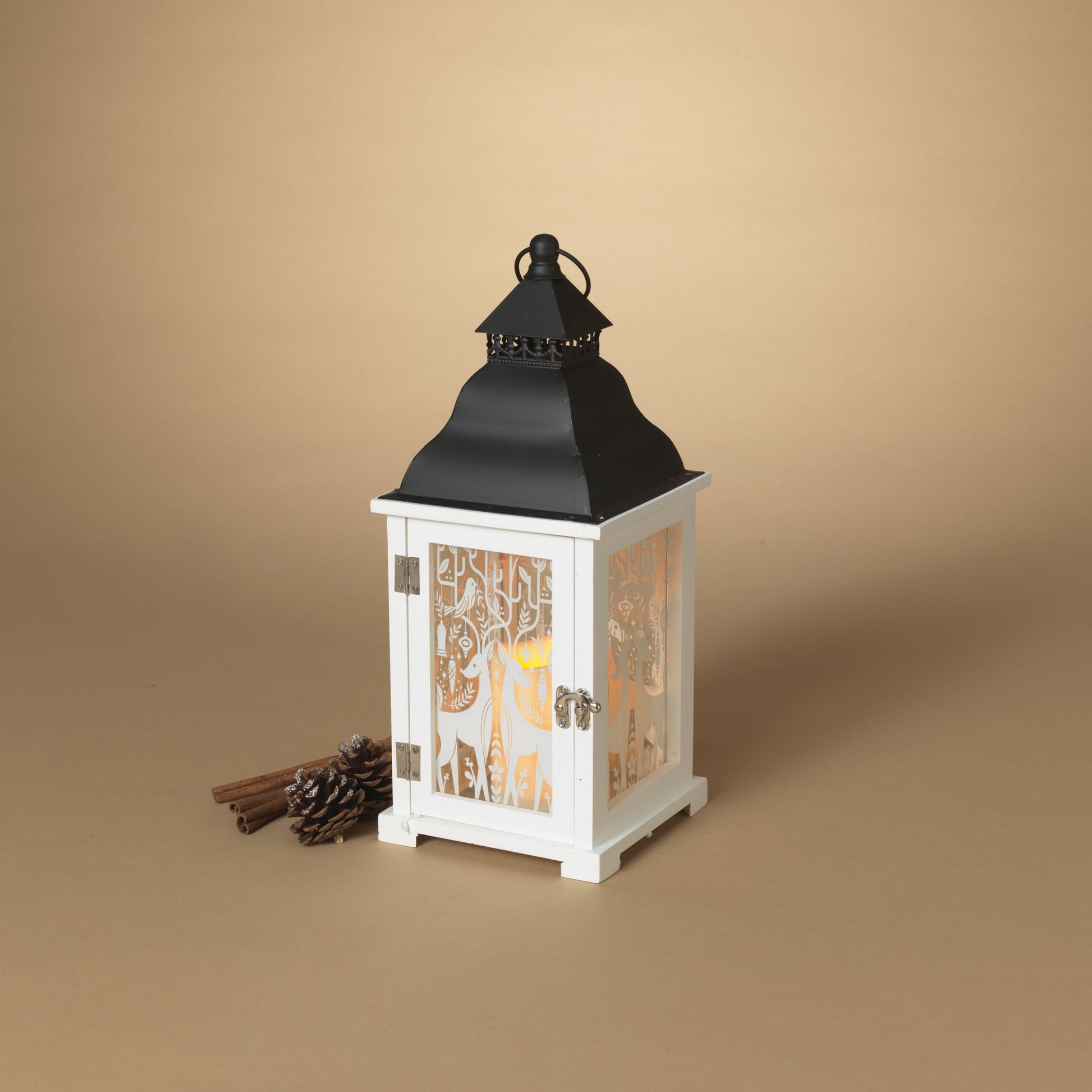 Gerson Lighted Fireglow B/O Lantern