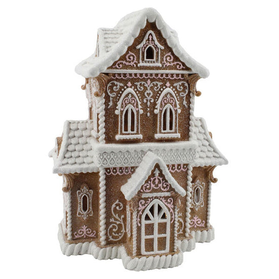 December Diamonds Gingerbread Victorian House With Led Figurine – Lijo ...