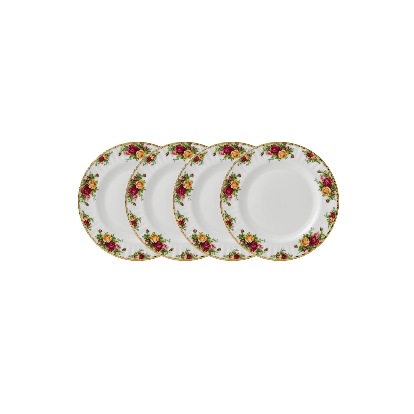 Royal Albert Old Country Roses Plate 10.6in, Set of 4