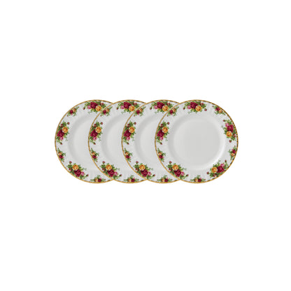 Royal Albert Old Country Roses Plate 10.6in, Set of 4