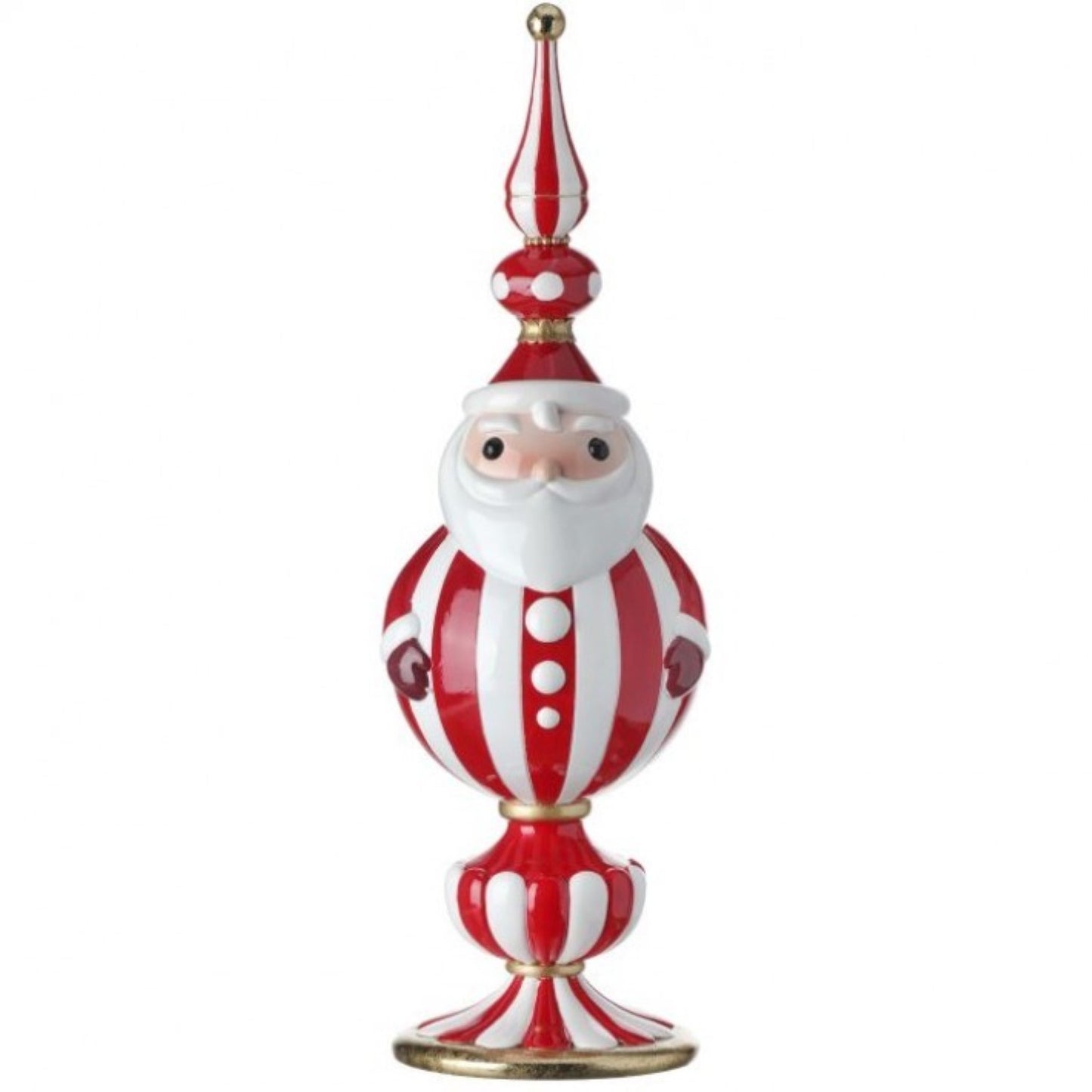 Regency International 18"Resin Peppermint Santa Finial