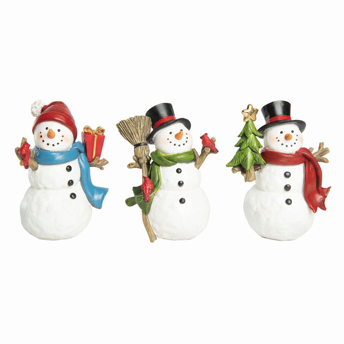 Transpac Resin Merry Snowman Figurine, Set Of 3, Assortment – Lijo Décor