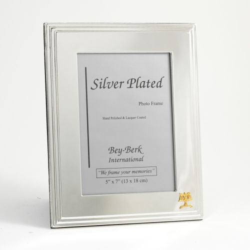 Silver Plated 5"X7" Picture Frame With "Legal" Emblem