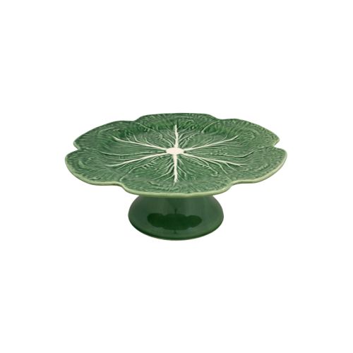 Bordallo Pinheiro Cabbage Cake Stand 31, 13"