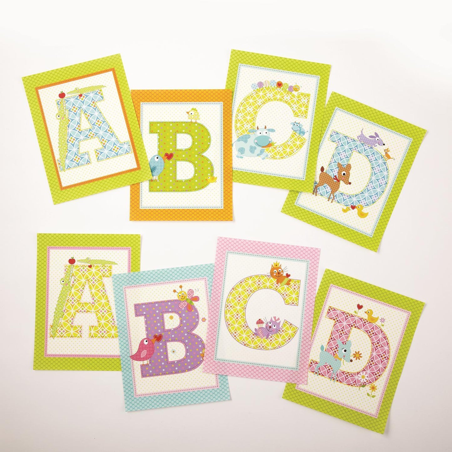 Two's Company 52-Piece Happi Letter Wall Art Insert, 10.5"x8"