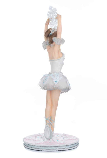 Katherine's Collection 2022 Frost Ballerina Figure in Blue, 24" White Polyester