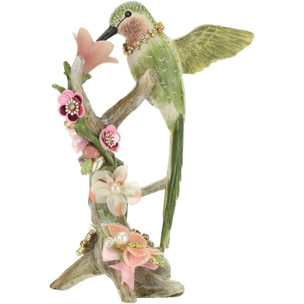 Mark Roberts 2023 Jeweled Hummingbird On Trunk Figurine 9''