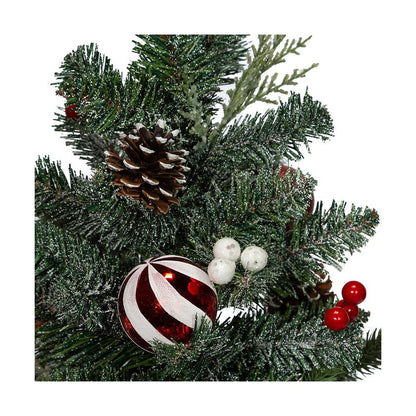 Kurt Adler 18-Inch Pinecones, Balls, And Berries Tree With Burlap