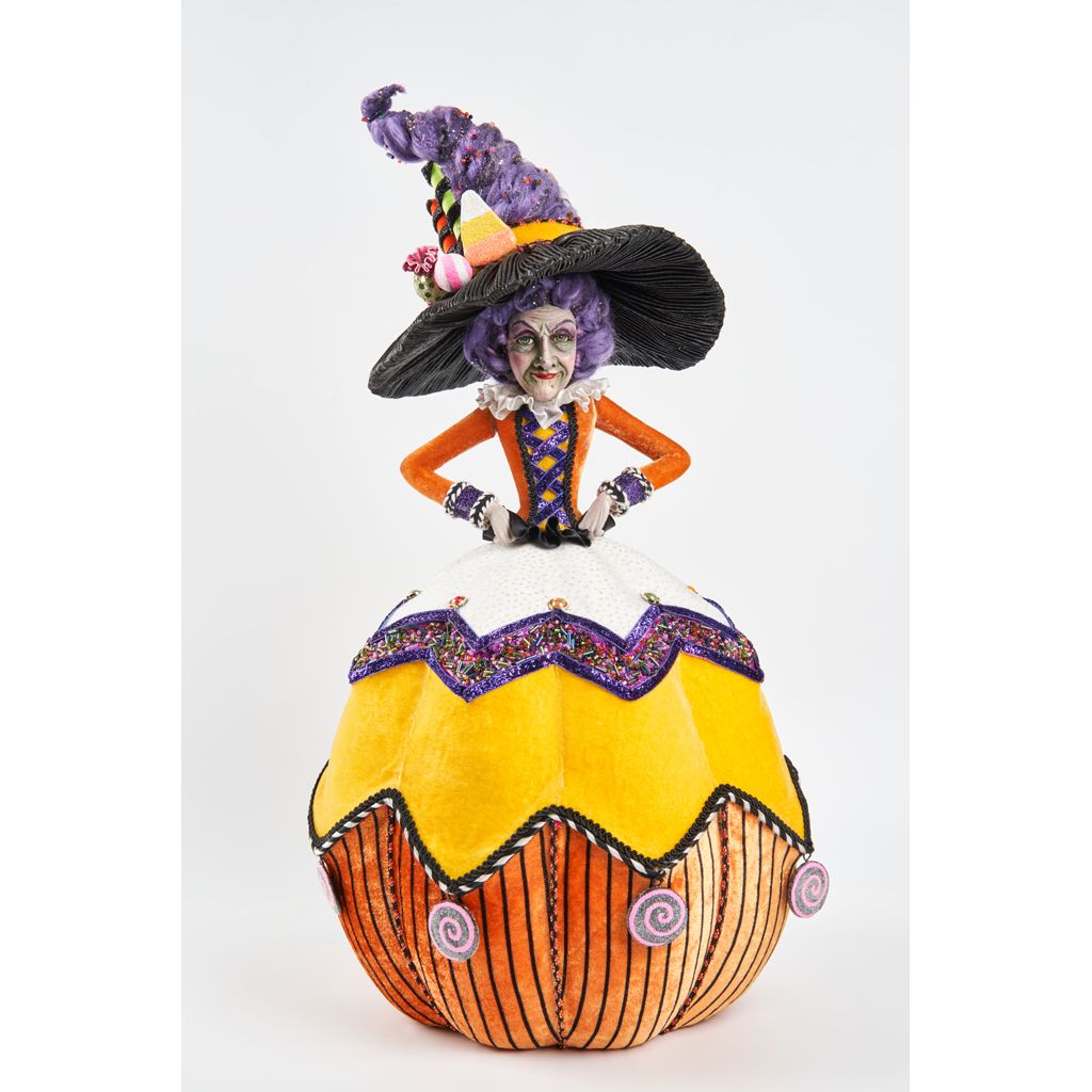 Katherine's Collection 2022 Kandee Corn Witch Figurine, 20.25 Inches Polyester