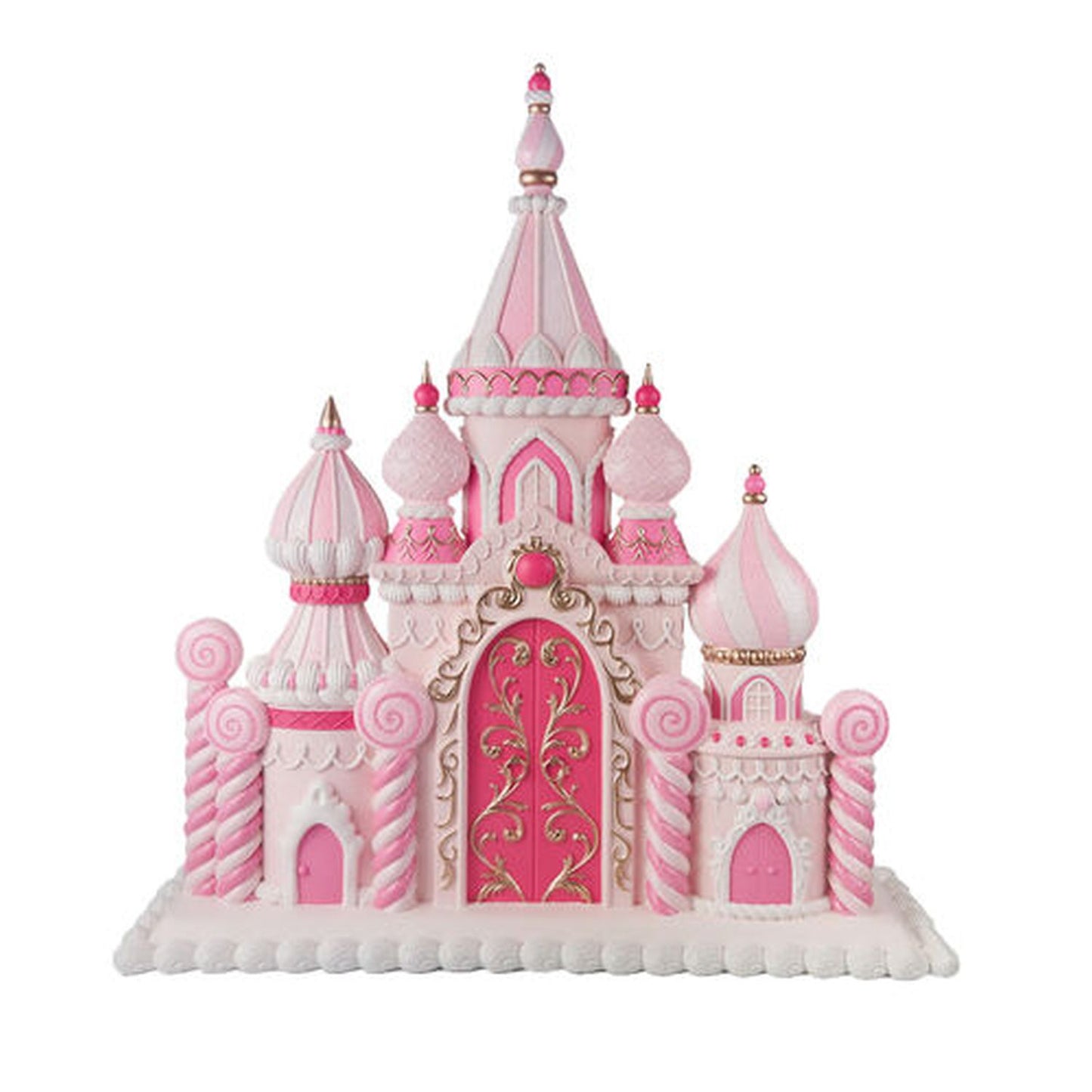 December Diamonds Nutcracker Sweet Shoppe 26" Pink Candy Castle Display Figurine