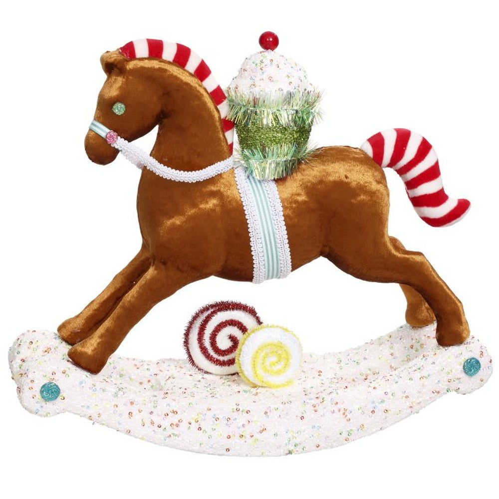 Mark Roberts 2020 Collection Peppermint Rocking Horse 15x13 Inches Figurine