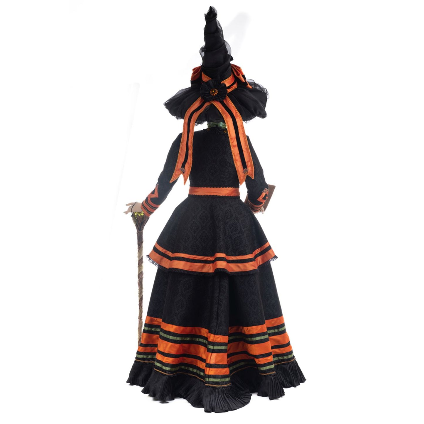 Katherine's Collection 76.5 Inch Hilda Blackroot Doll Life Size, Orange/Black Resin