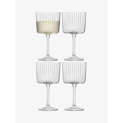 LSA Gio Line Wine Glass, Set of 4 - Clear